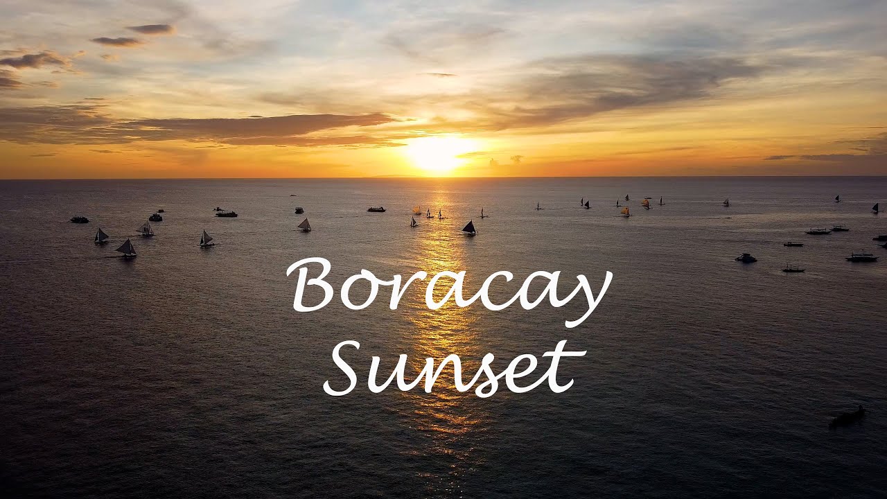 Sunset in Boracay Island 2025 - Aerial View -