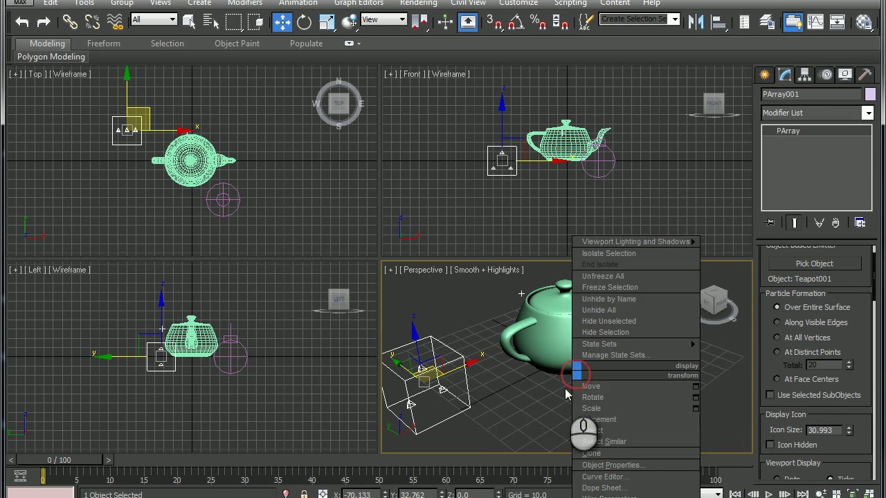 Blowing up objects in Autodesk 3ds max