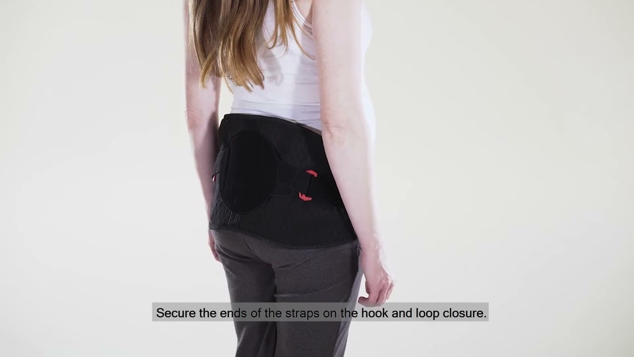DonJoy MyBabyStrap Maternity Back Belt Brace Fitting Video