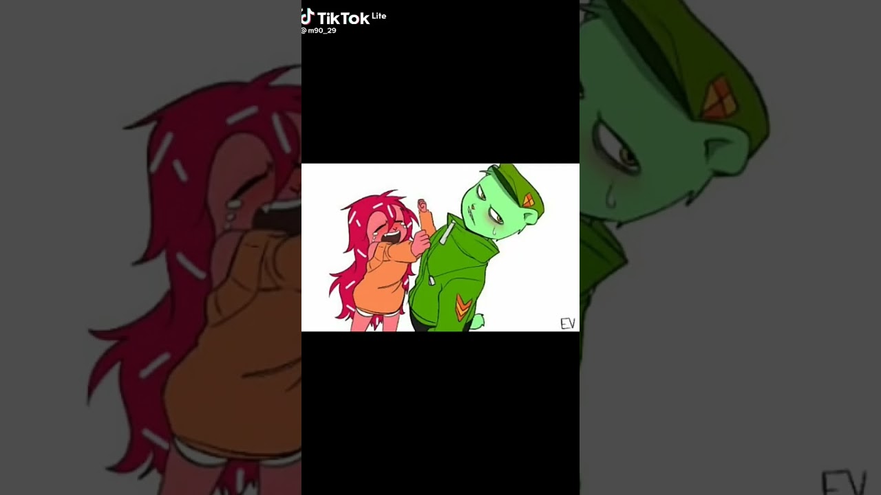 flippy x flaky part 2 (end) 💚❤💕💖/htf/#flippyxflaky#happytreefriends#flaky#flippy