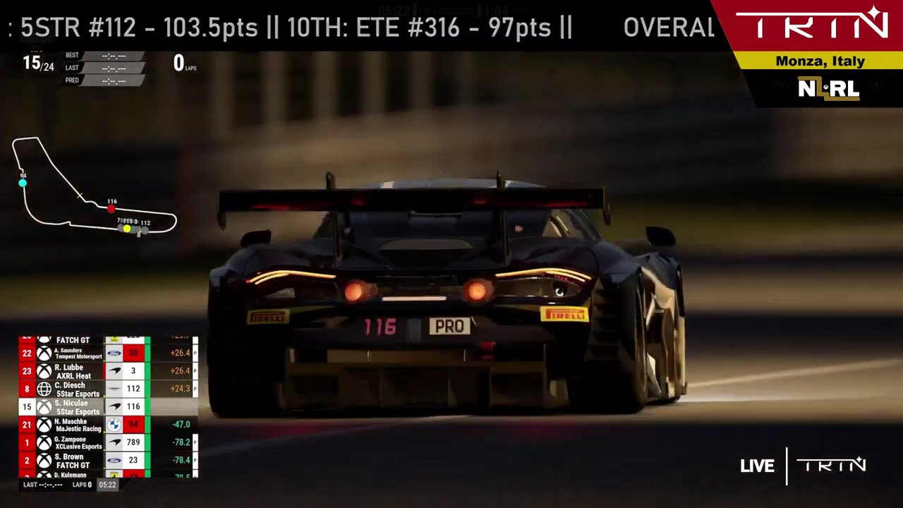 NLRL Console Endurance Series S2 R6 - 6hrs of Monza