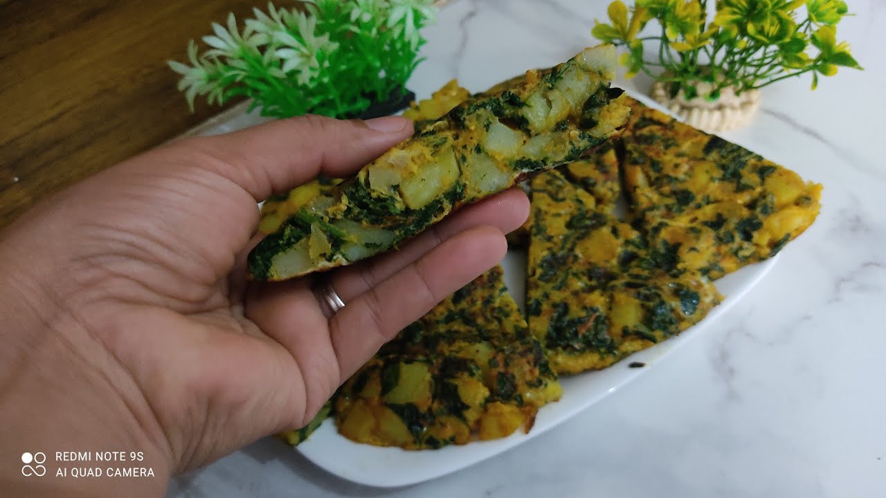 طريقة سهلة وبسيطة لتحضير السبانغ مع البطاطا والبيض أكثر من رائع 💯👌💯