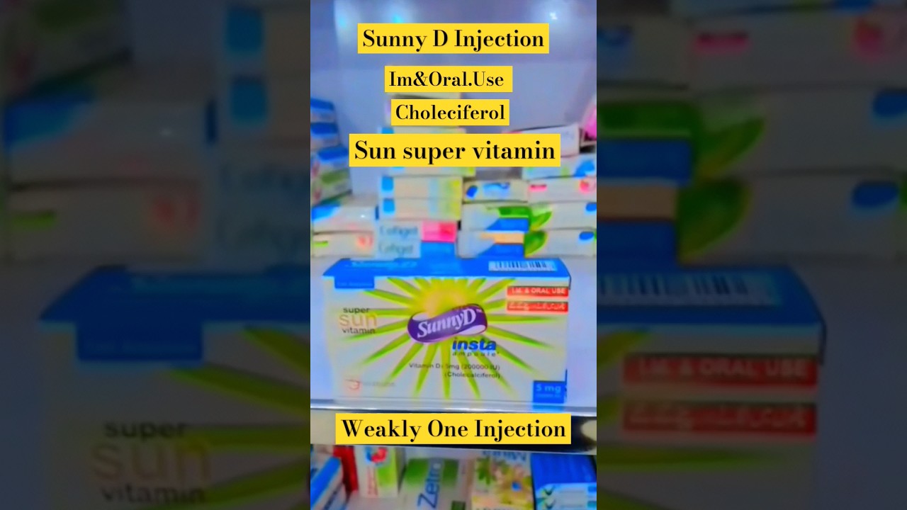 Sunny D inj Oral use Im weakly one Injection Bones Support multivitamin #doctor #pharmacist