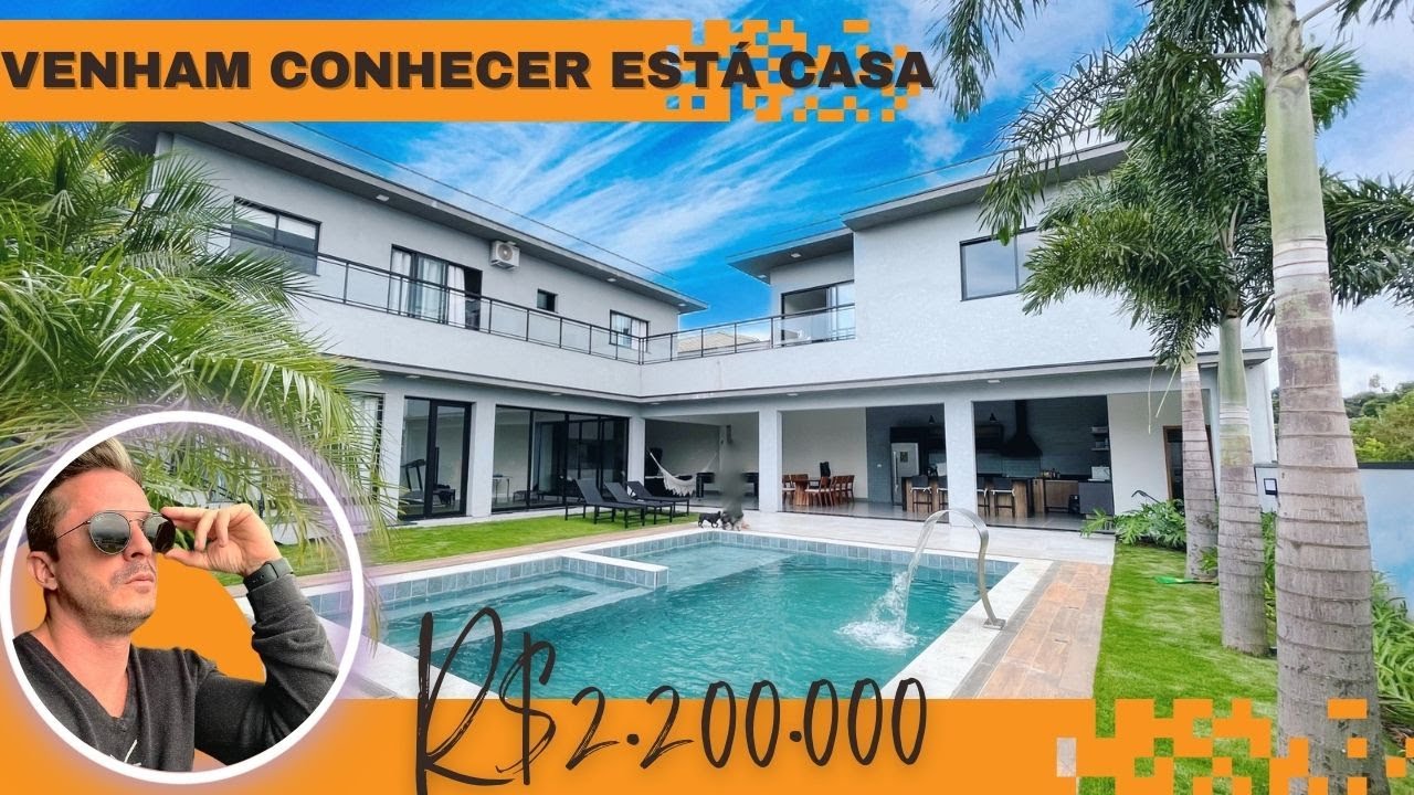 Casa Magnífica com vista e área gourmet incrível - Atibaia SP 