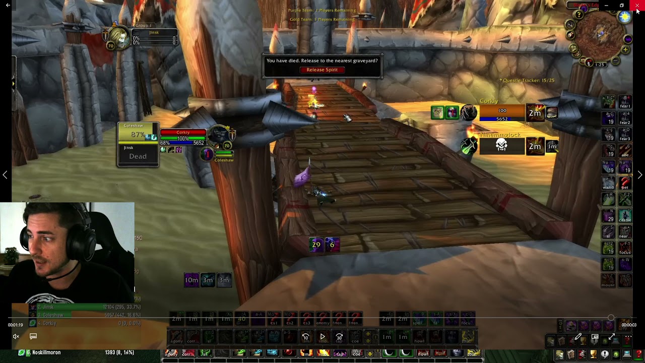TBCC game analysis- Rogue/Lock vs Rogue/Druid - 2.2k to 2.3k