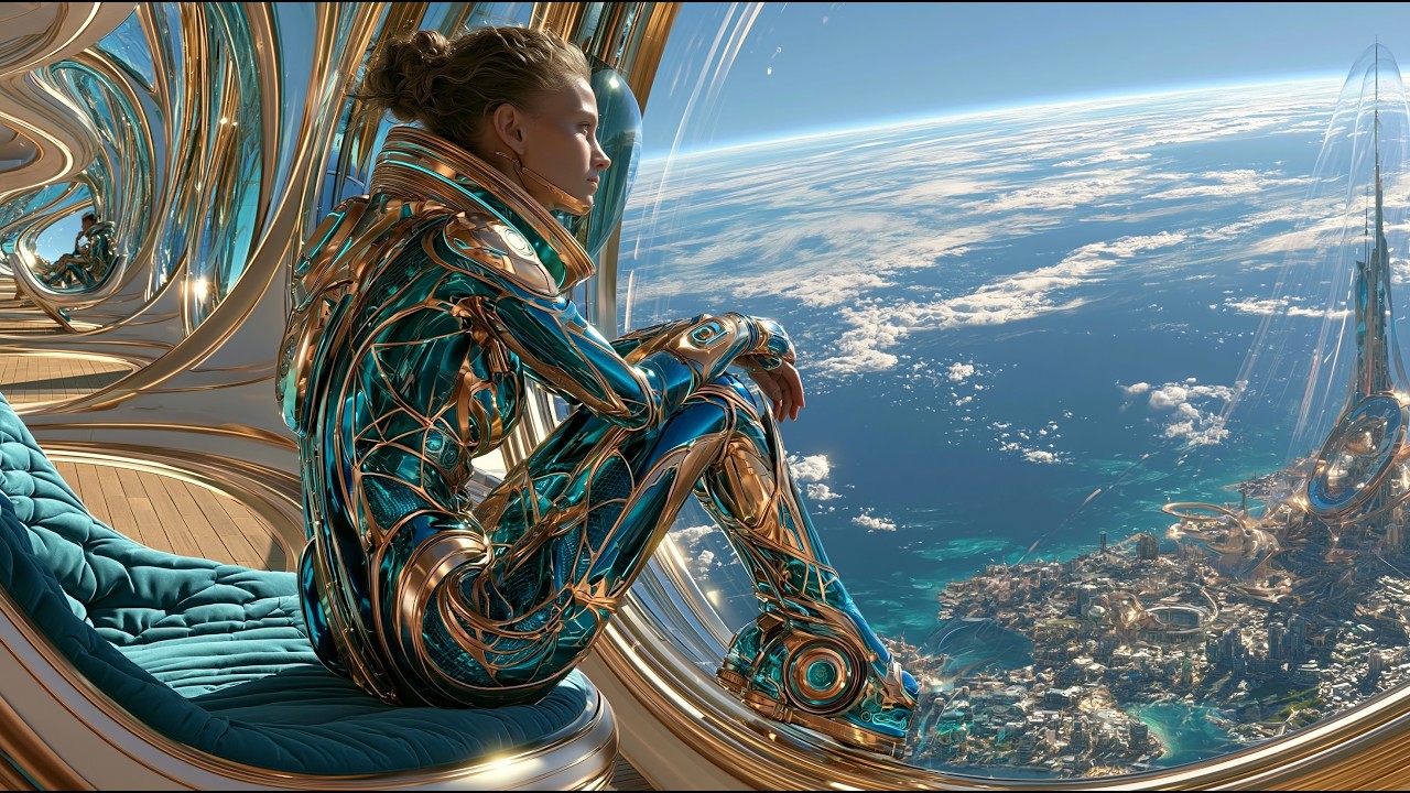 Golden Horizon | Cinematic Sci-Fi Ambient Music &mdash; Utopian Future Civilization & Deep Focus