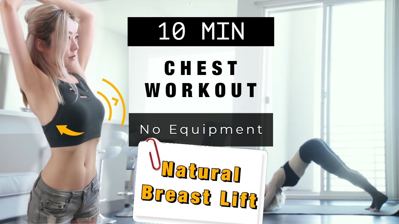 Breast Lift Workout | 10 MIN Chest Exercises to Firm + Shape Your Breasts Naturally ❤ No Equipment
