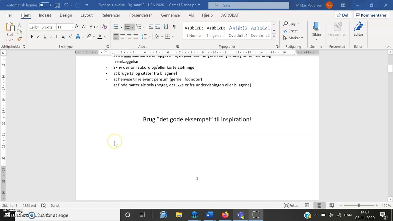Synopsis opgave