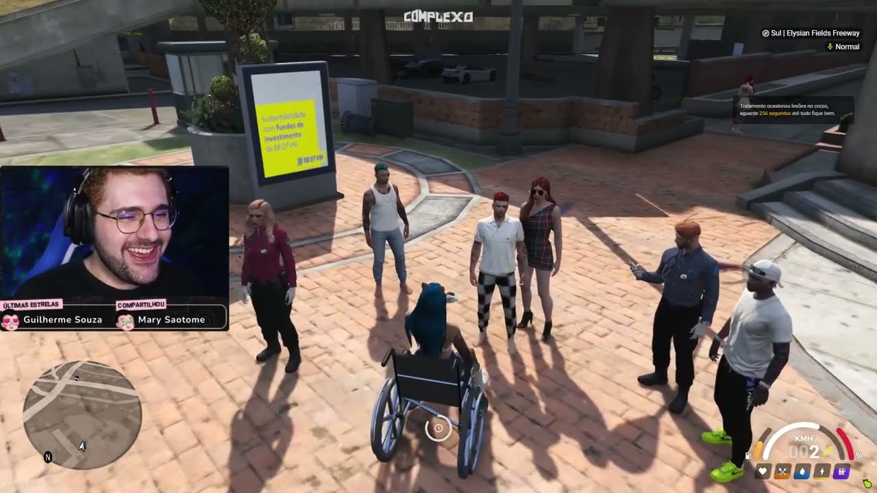 Batata matando com cadeira de rodas! - Park Tiffany GTA RP