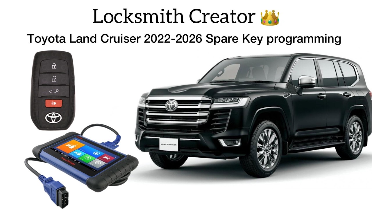 Toyota Land Cruiser 2022-2026 smart key program by Autel 508