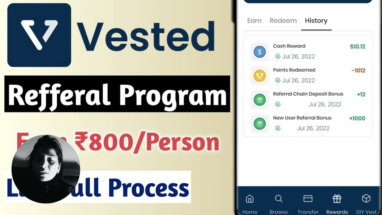 Vested&rsquo;s Referral Chain Program | How Does it works? | #referandearn #vested #