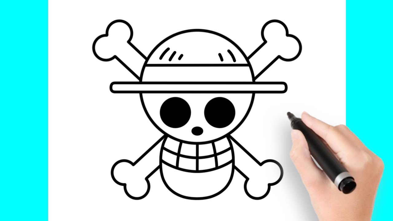 Comment dessiner le drapeau pirate de Luffy