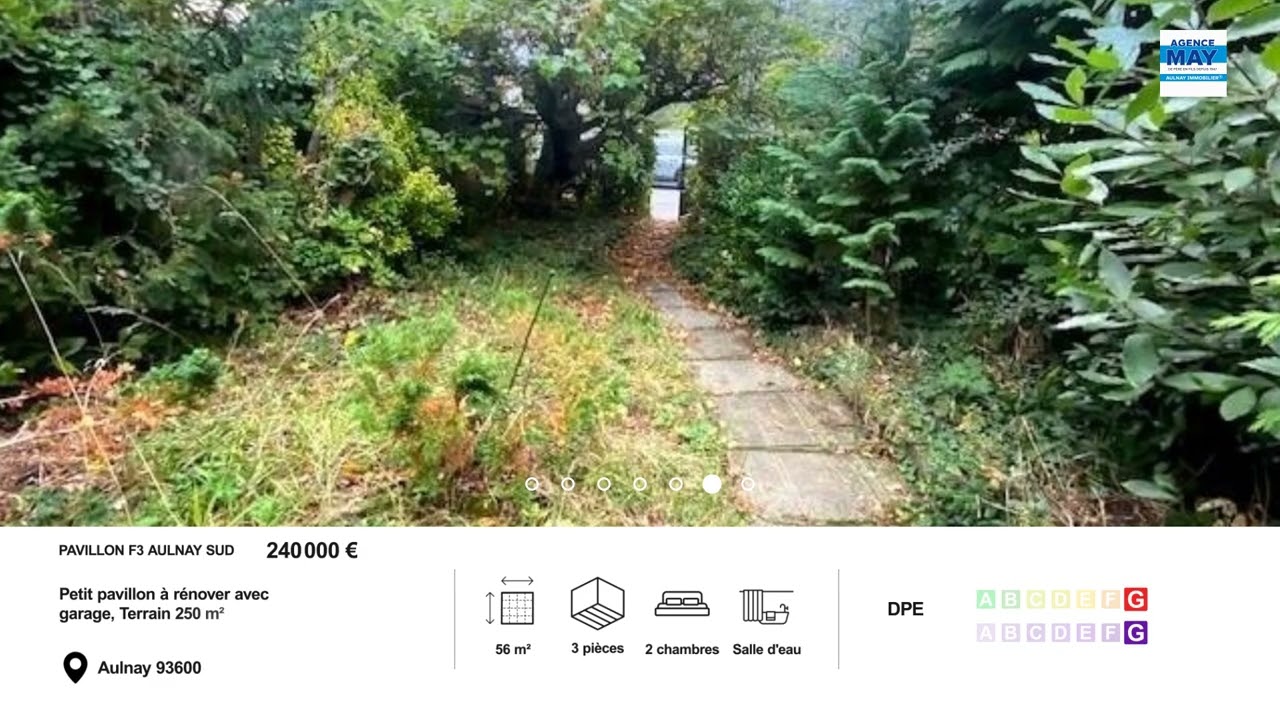 Prix maison Aulnay (93600) &ndash; Pavillon 3 pi&egrave;ces avec garage