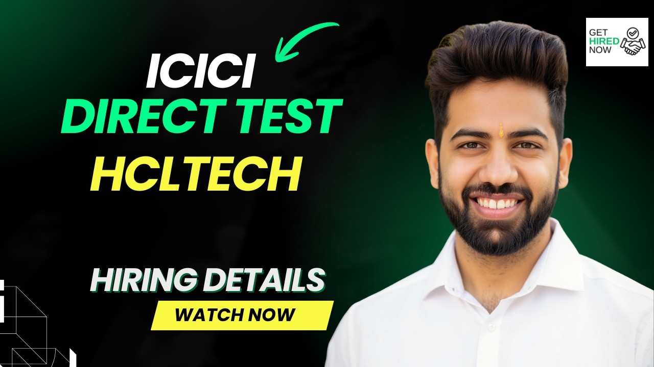 ICICI Aspire Hiring for Freshers | Direct Test | Off Campus Drive 2026