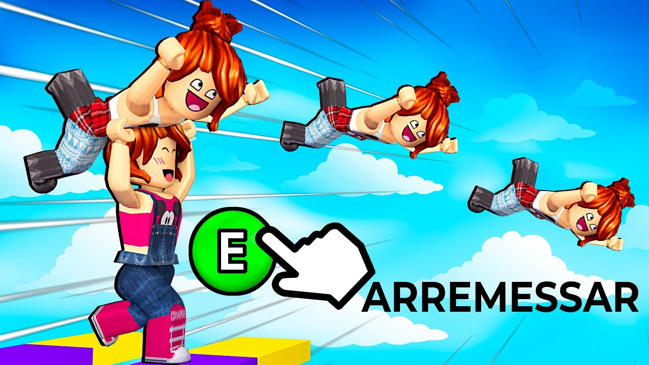 Carreguei MINHA M&Atilde;E nesse Parkour! (Roblox Carry Me!)