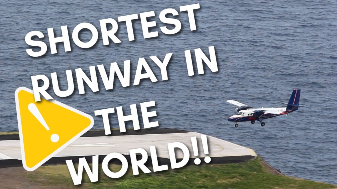 Saba Island Airport Landing and Takeoff | Shortest Runway in the World