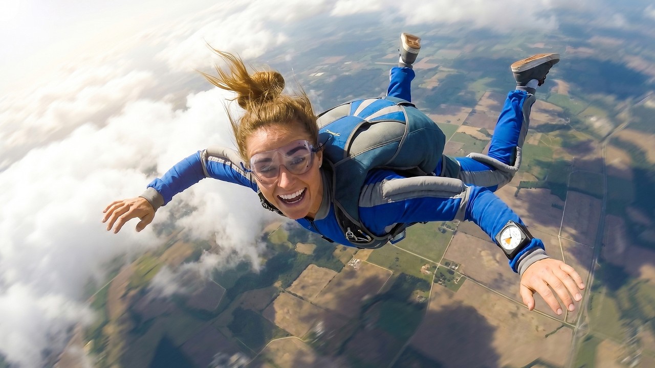 This Was WAY Scarier Than I Expected... First Solo Skydive