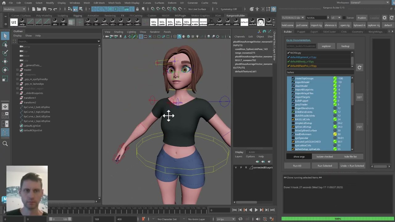 Rigging a Face Rig with Kangaroo Builder