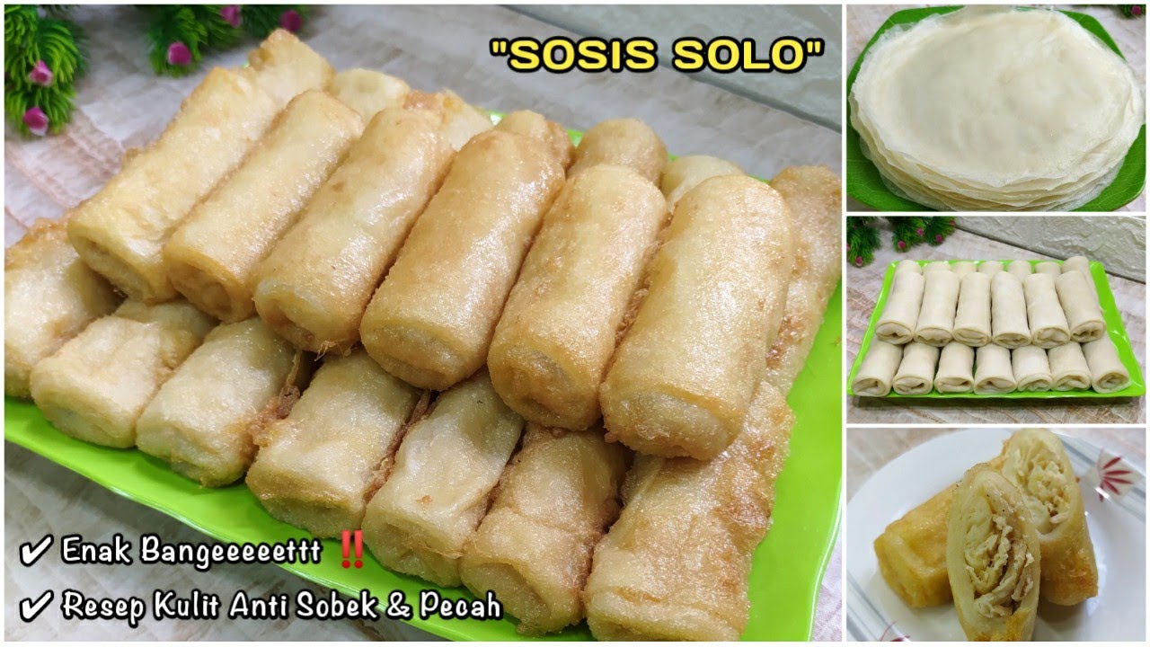 RESEP SOSIS SOLO YANG SANGAT ENAK ‼️ Dengan Resep Kulit Anti Sobek & Pecah 👌100% Sukses Untuk Pemula