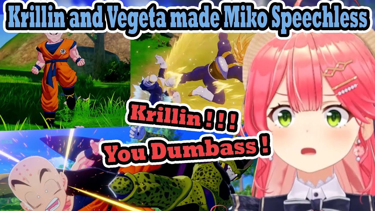 Krillin and Vegeta's Actions when they fight Cell left Miko Speechless 【Sakura Miko】
