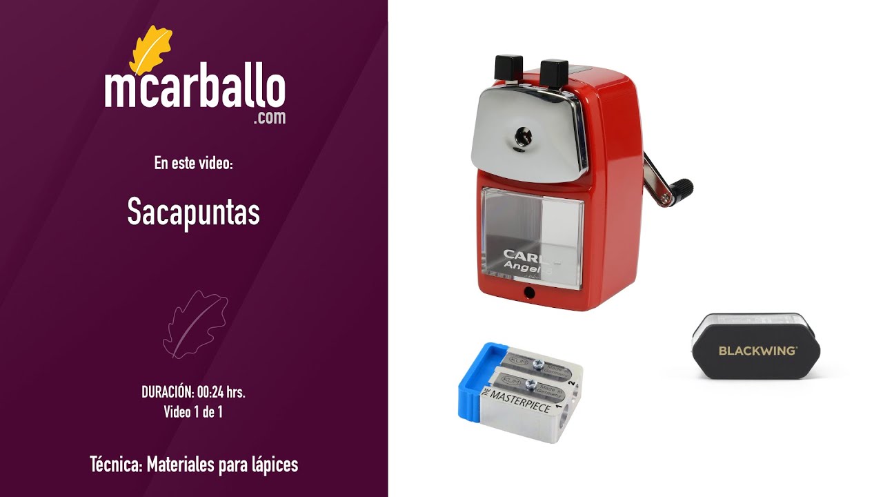 Diferencias entre sacapuntas para lápices de dibujo | Carl Angel-5, Blackwing y Kum