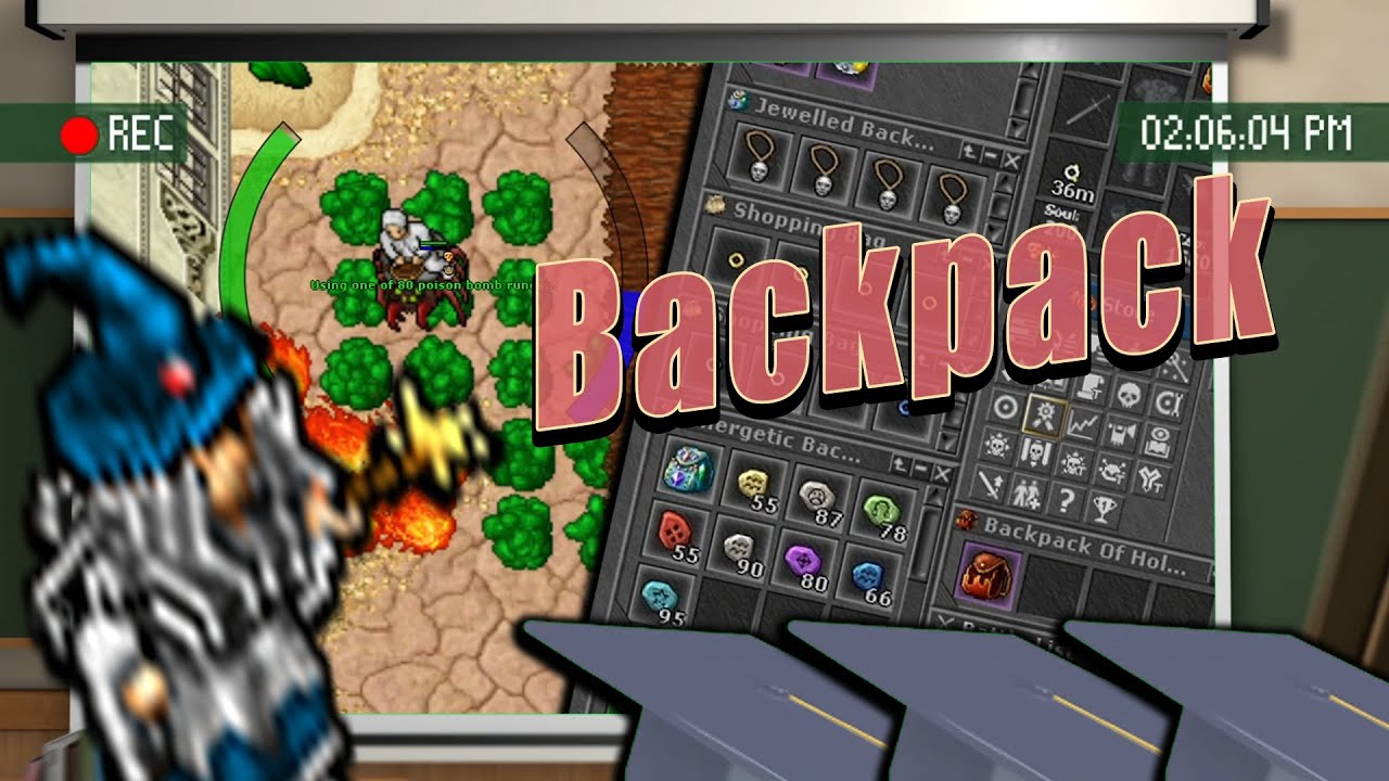 TIBIA / ¿QUE DEBES TENER EN TU BACKPACK? [ENG SUB]