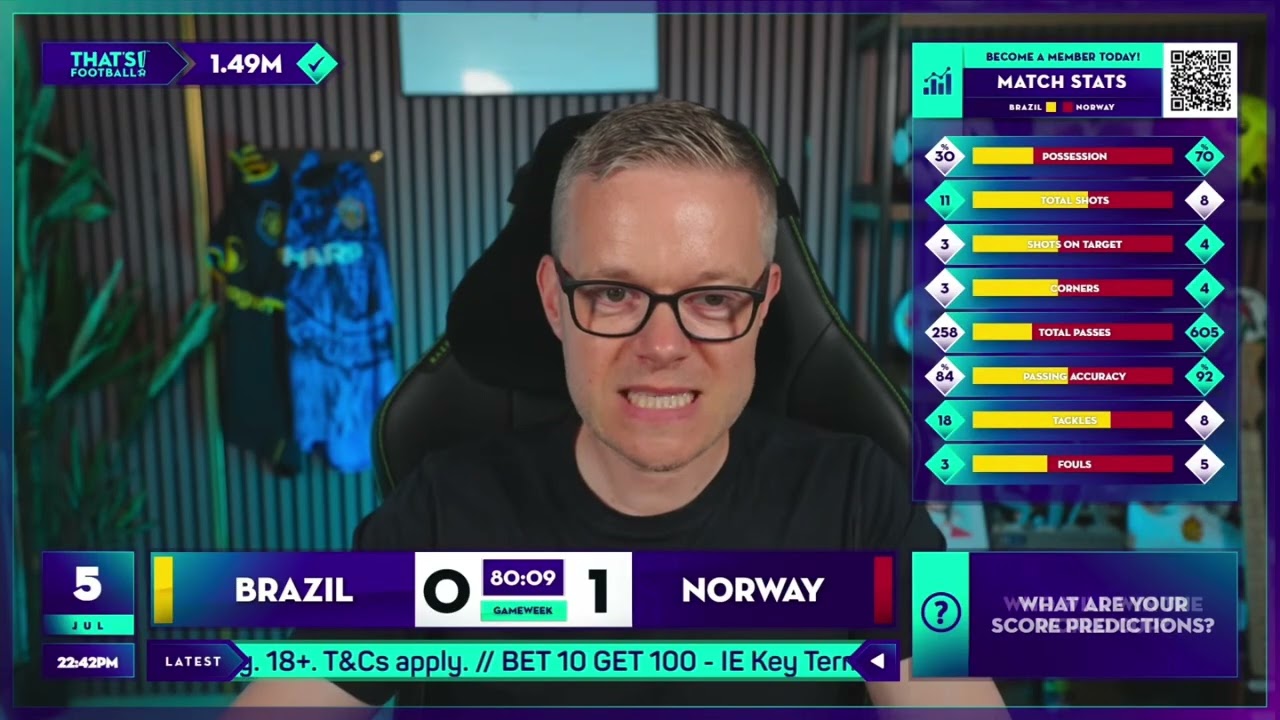 GOLDBRIDGE Best Bits | Brazil 1-2 Norway