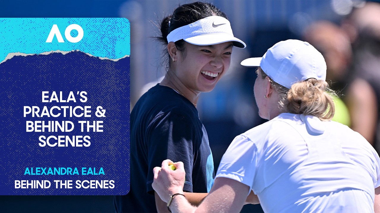 Alexandra Eala Behind--The-Scenes Practice | Australian Open 2026