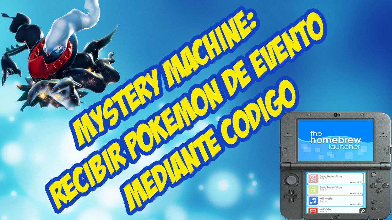 [TUTORIAL] MYSTERY MACHINE (POKEMON DE EVENTO MEDIANTE CODIGO) DARKRAI DEL 20 ANIVERSARIO?