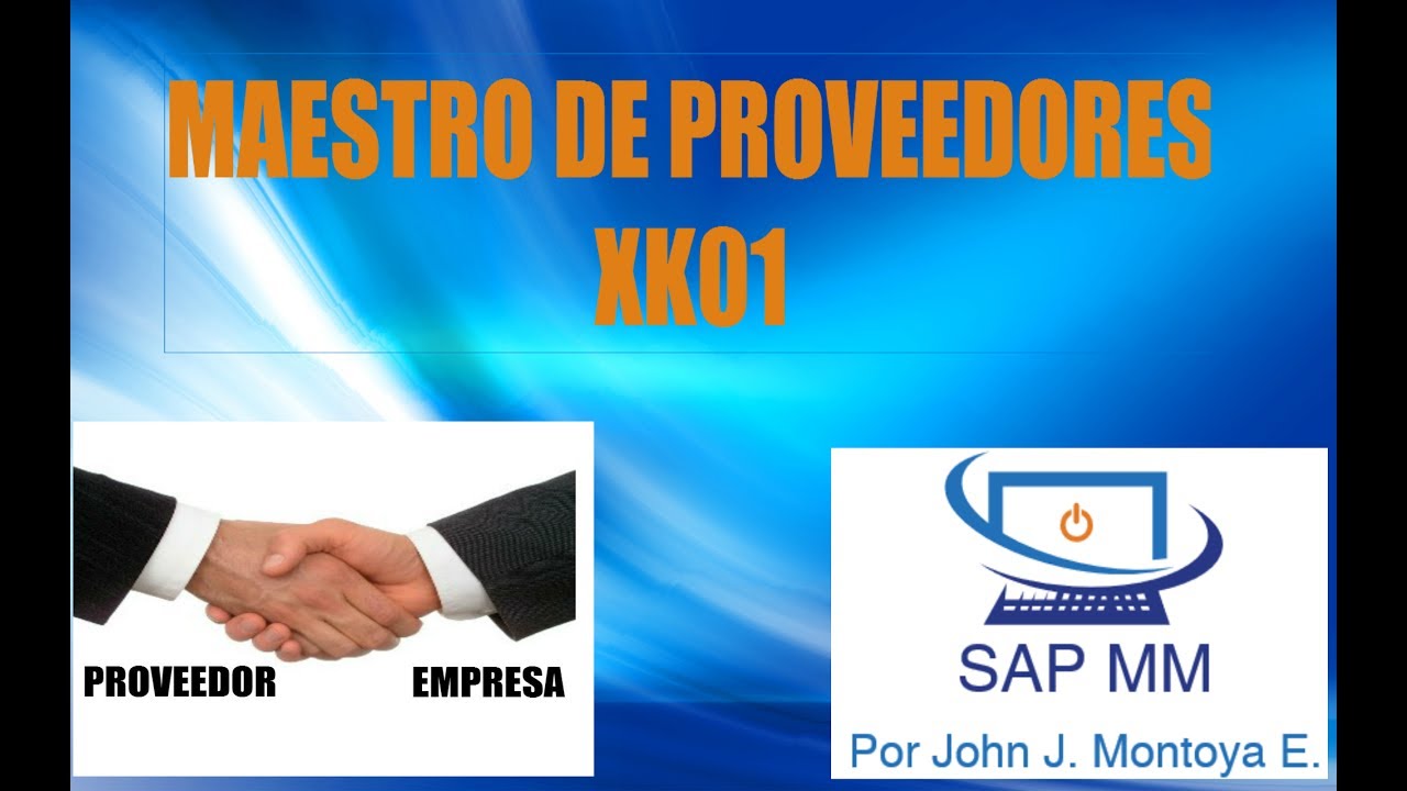 CREACIÓN DE PROVEEDORES XK01