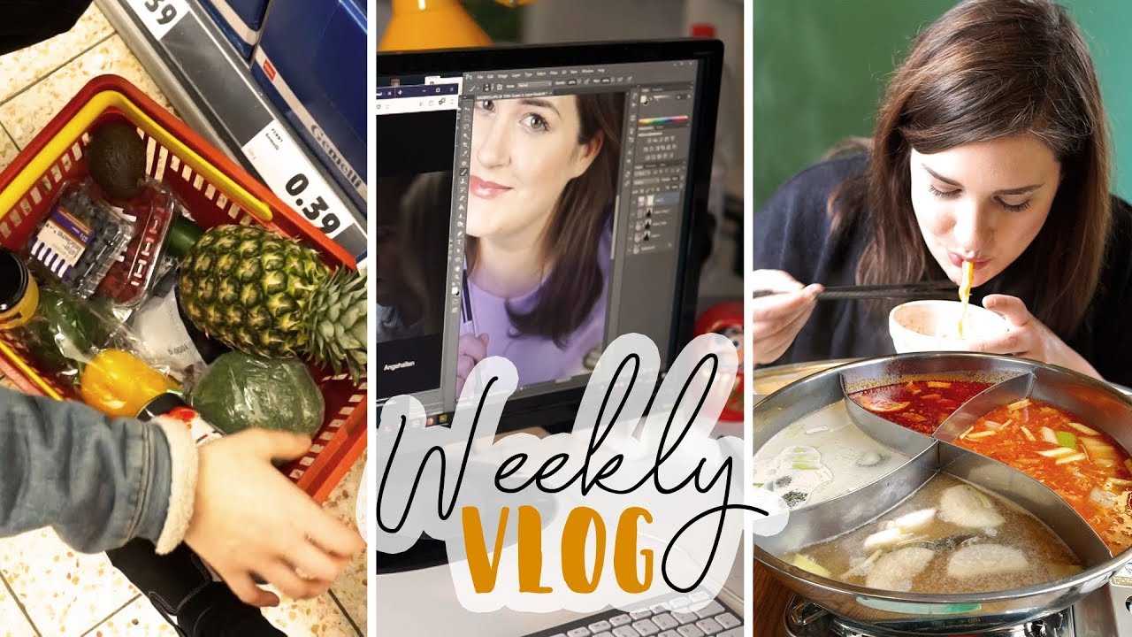 Introvertierter Vlog: Arbeit zu Hause. Uni und Lernen. Chinesischer Hot Pot. Weekly Vlog Deutsch