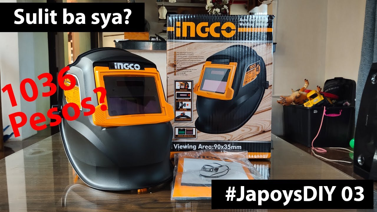 #JapoysDIY 03: INGCO Auto Darkening Welding Helmet Mask (Unboxing and Review) - Sulit ba?