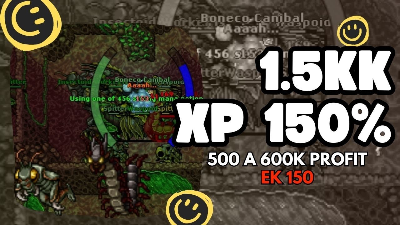 Tibia - EK 150+ hunt solo na Hive de Liberty Bay