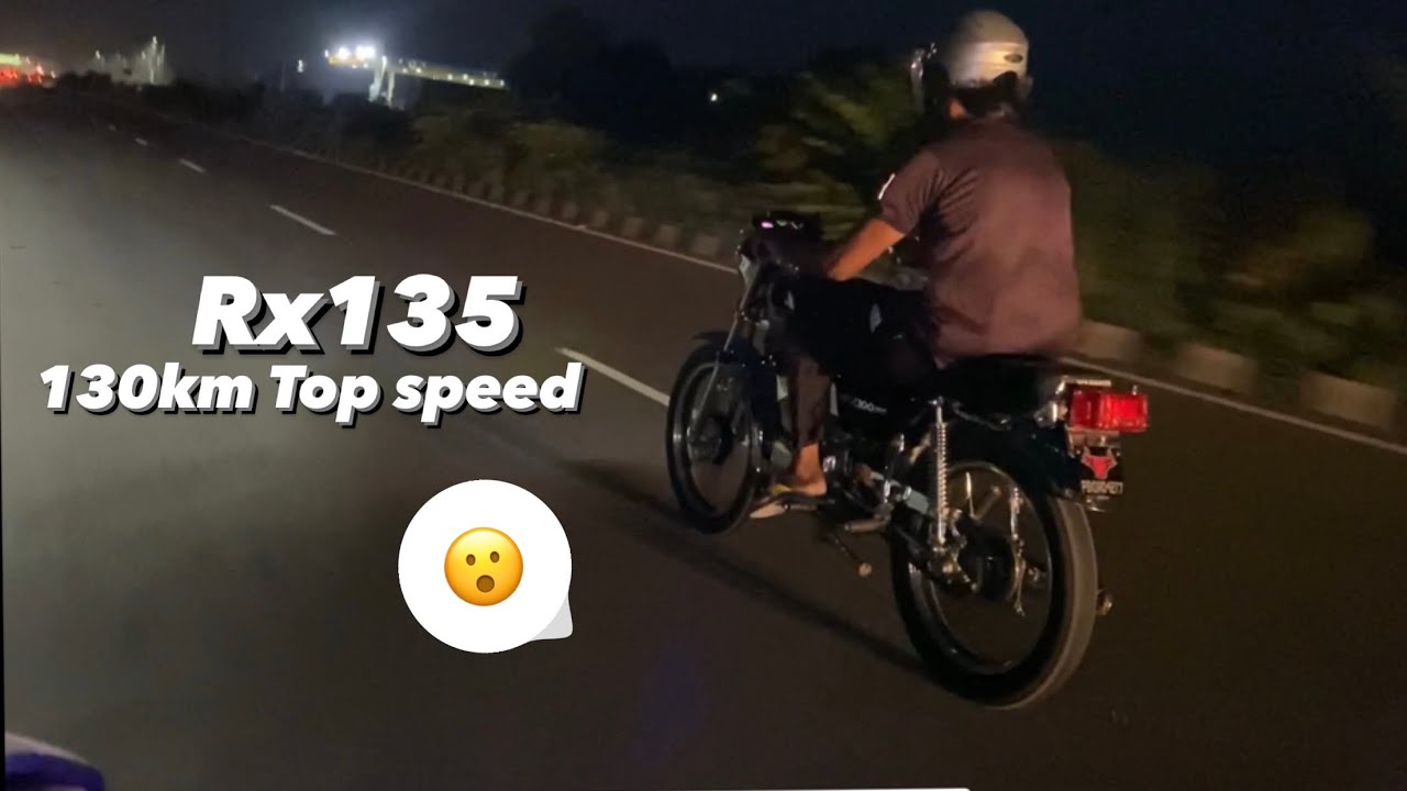 Yamaha Rx135 Top speed test chota rocket 🚀 toofan 😮| r15 v3 ko bhi piche kr diya 😦 |  Gill Brand