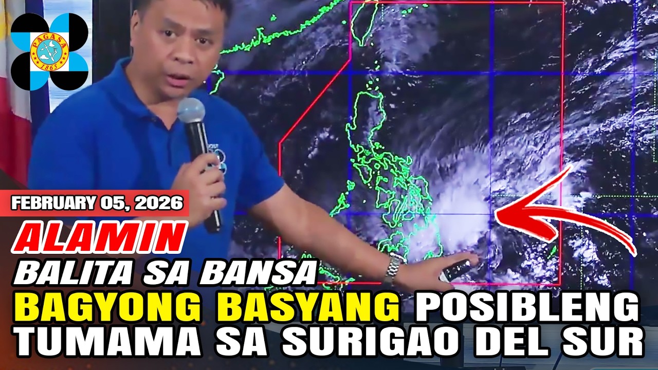 BAGYONG BASYANG - POSIBLENG TUMAMA SA SURIGAO DEL SUR O SA SURIGAO DEL NORTE SA MGA SUSUNOD NA ORAS!