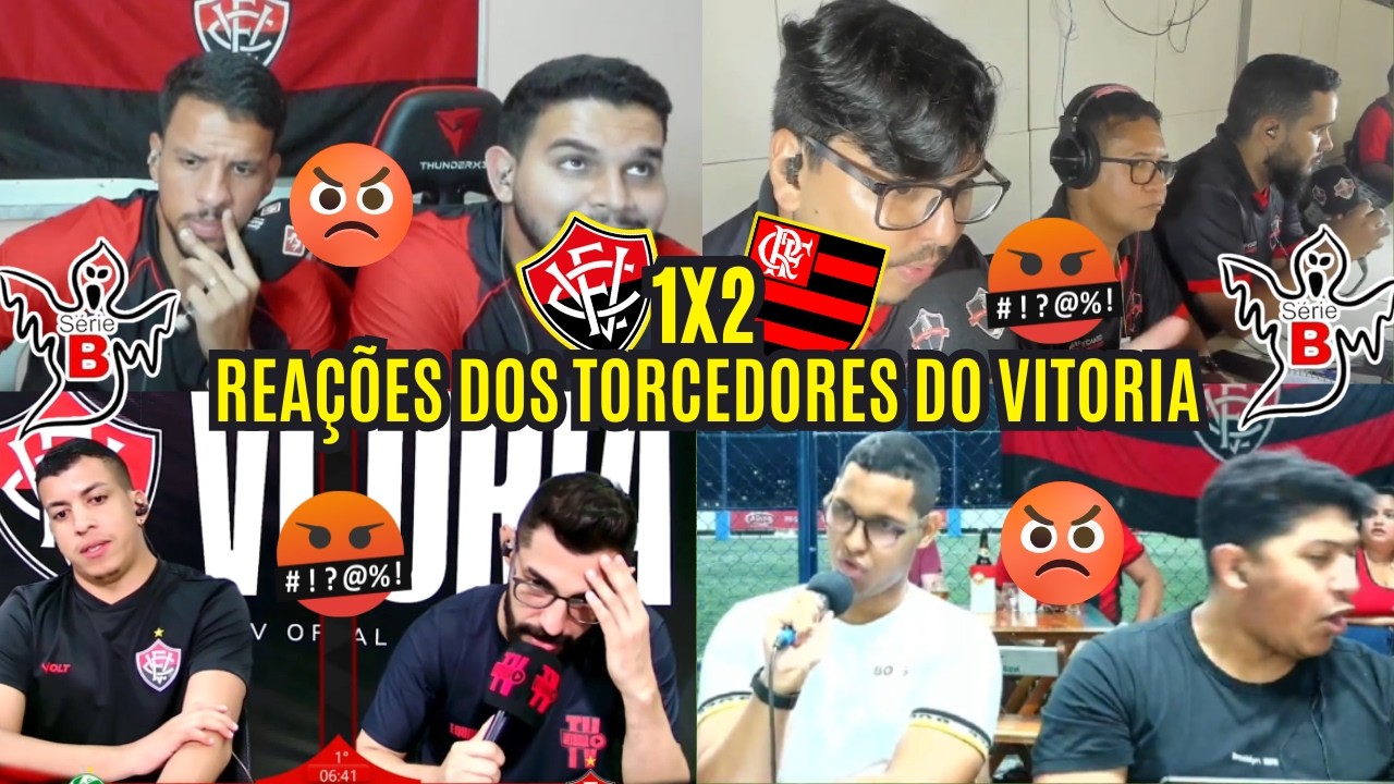 REAÇÕES DOS TORCEDORES DO VITÓRIA REVOLTADOS COM DERROTA DE 2 A 1 PRO FLAMENGO EM CASA