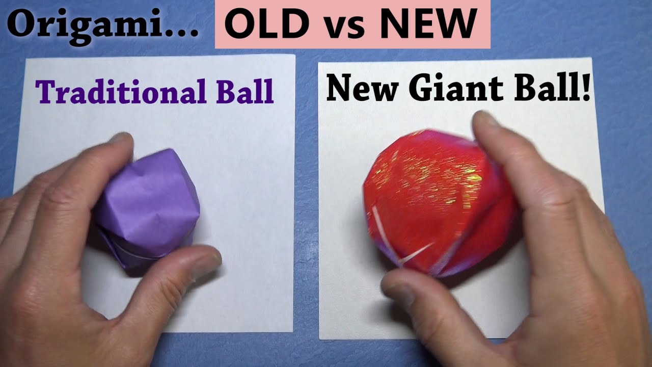 GIANT Origami Ball! ⚽ Twice as Big as Traditional Waterbomb Ball!