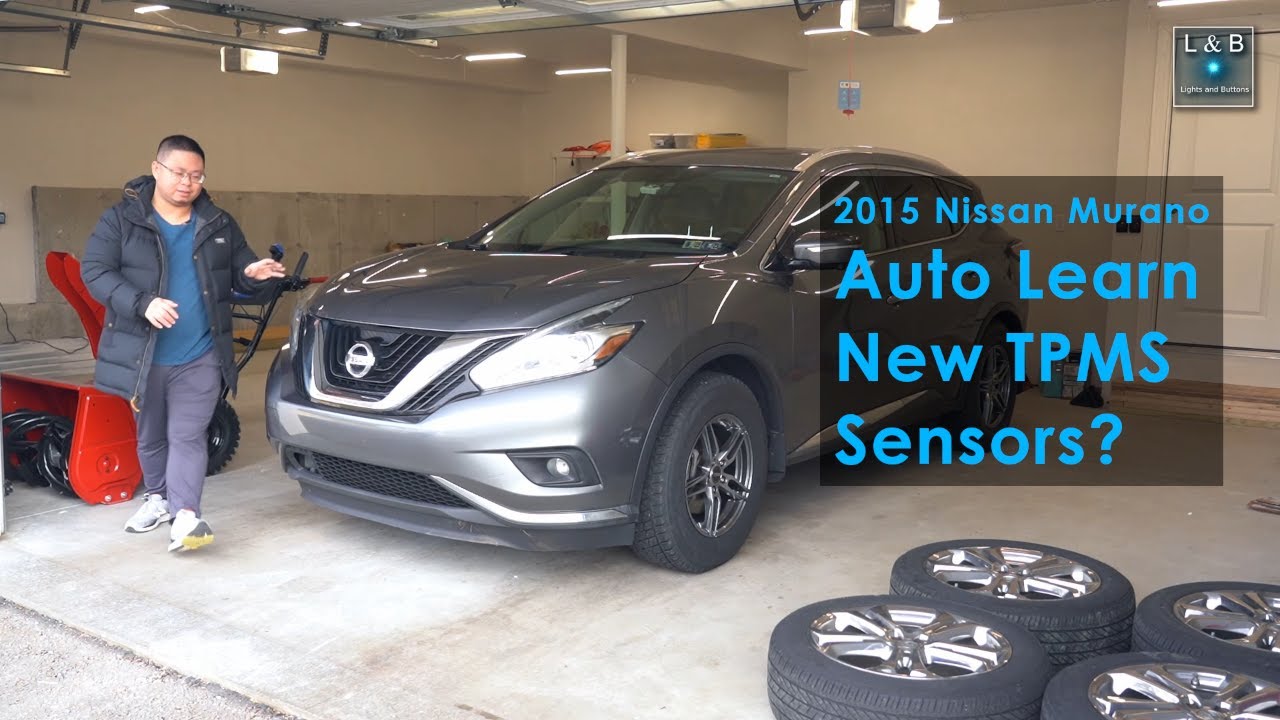 Nissan Murano автоматически распознаёт новые датчики TPMS? (Клип №71)