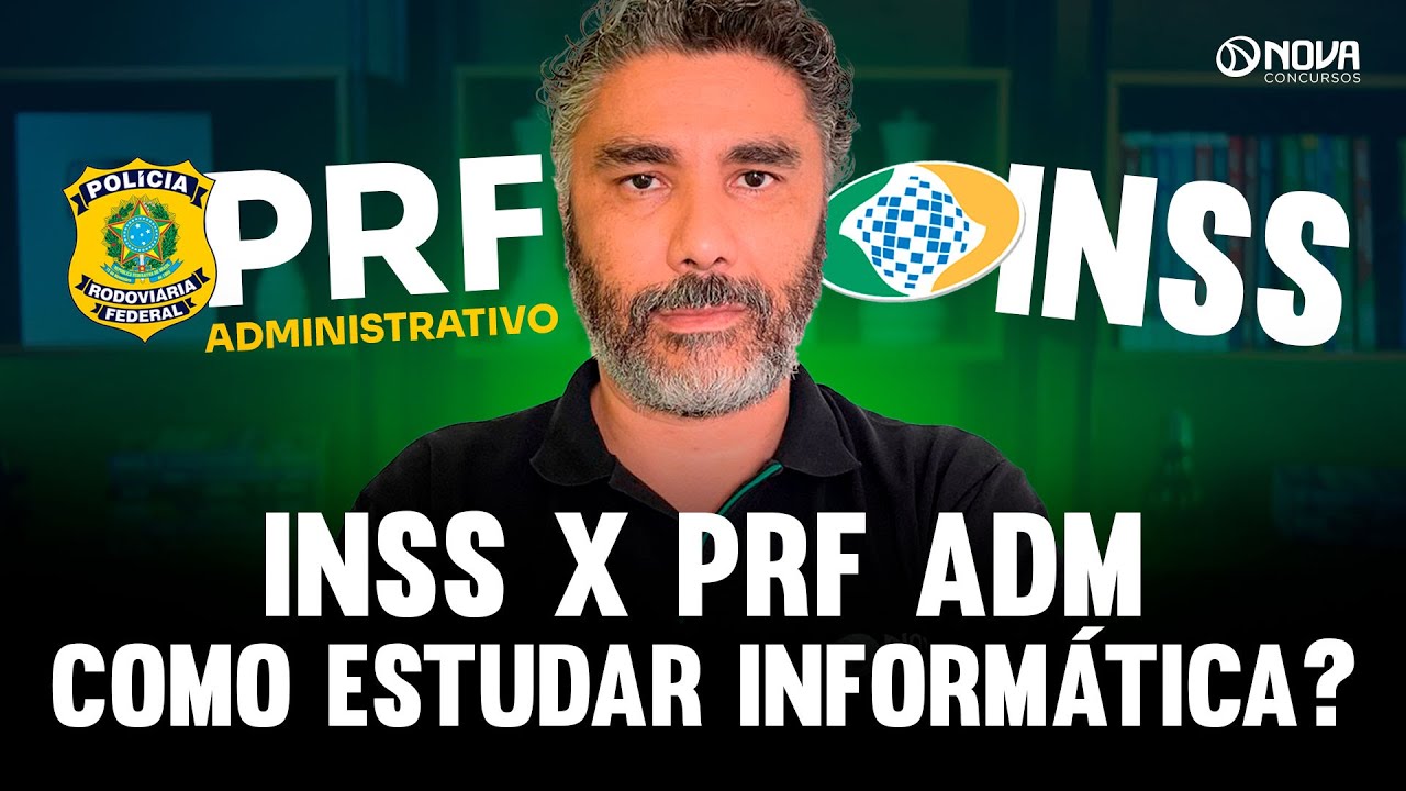 Como estudar informática para os concursos INSS e PRF Administrativo 2025