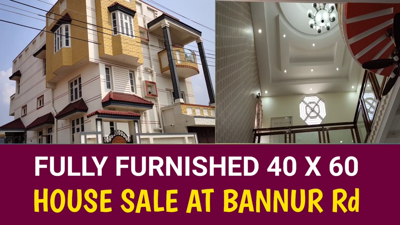 40 x 60 Luxury 4 BHK Fully Furnished Bungalow For Sale in Mysore | 2 Car Garage 🏡✨