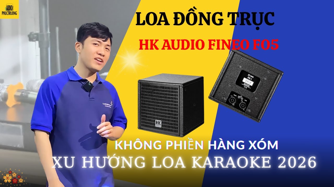 Loa Fineo FO5 – Loa Đồng Trục Siêu Nhỏ, Xu Hướng Karaoke Không Ồn 2026