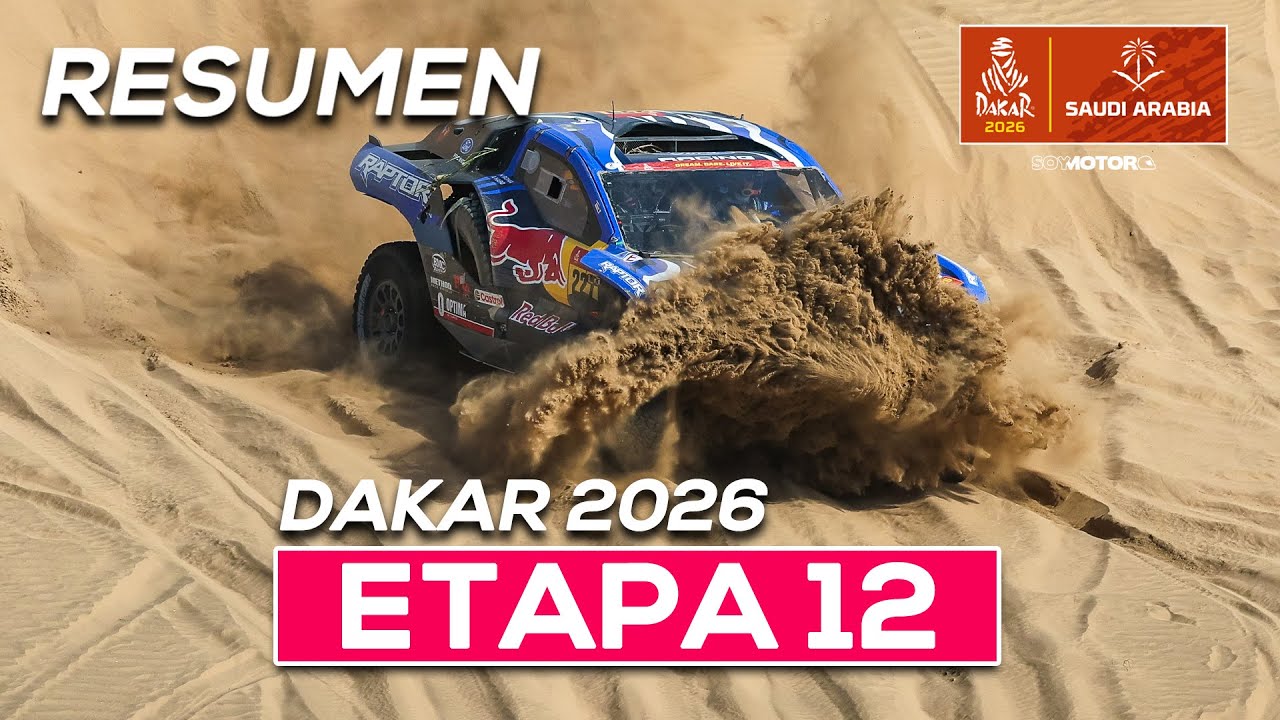 Roma obra el milagro: segundo sin rueda ni gasolina - Resumen Etapa 12 Dakar 2026 - SoyMotor.com