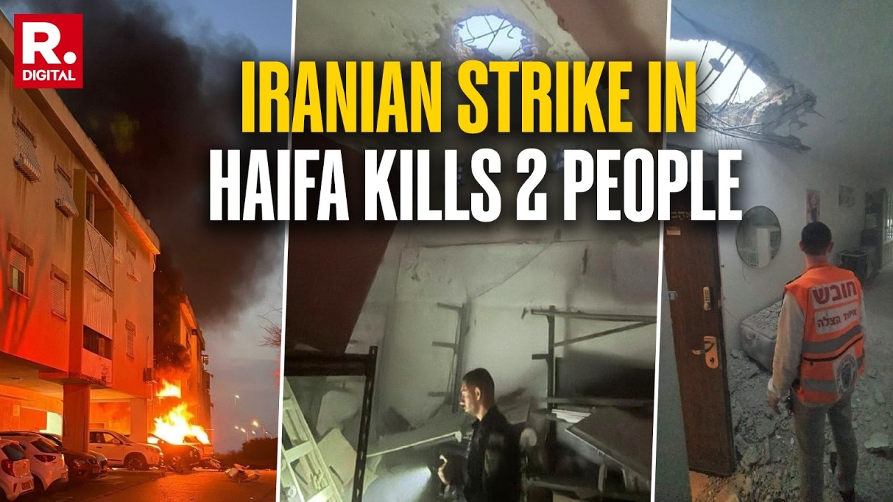 Massive Fire Erupts In Haifa After Iranian Missile Attack; Strike Kills 2, Many Still Feared Trapped