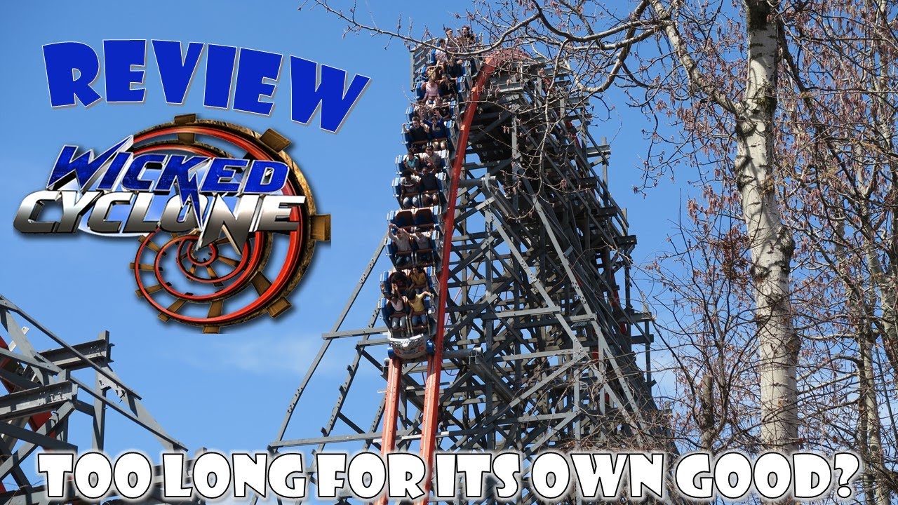 Wicked Cyclone Review, Six Flags New England RMC Hybrid Coaster | Is it Too Long for its Own Good?