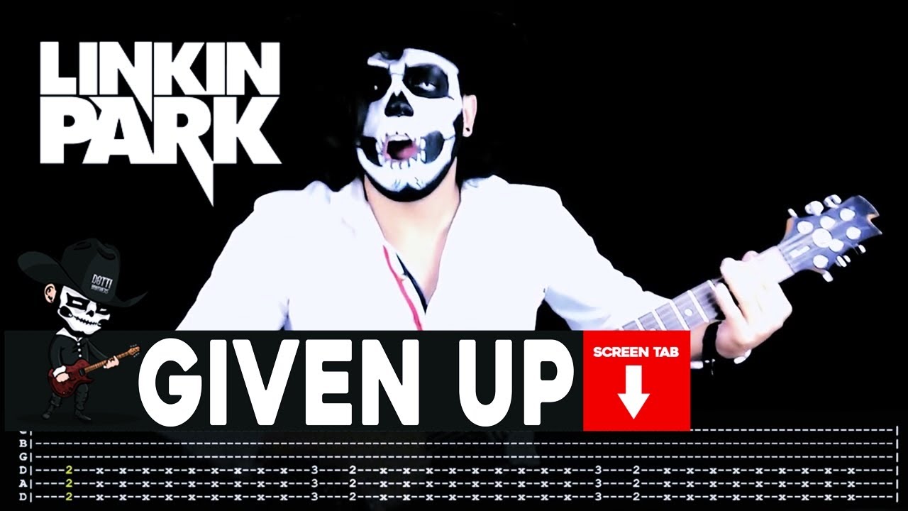 【LINKIN PARK】[ Given Up ] cover by Masuka | LESSON | GUITAR TAB