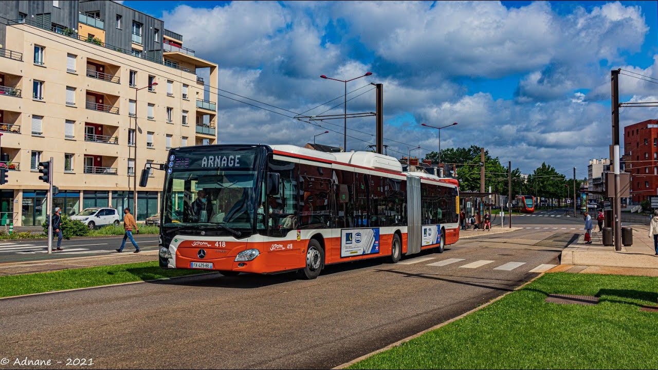 SETRAM / Ligne 21 | Mercedes Citaro G C2 NGT Hybride N°418
