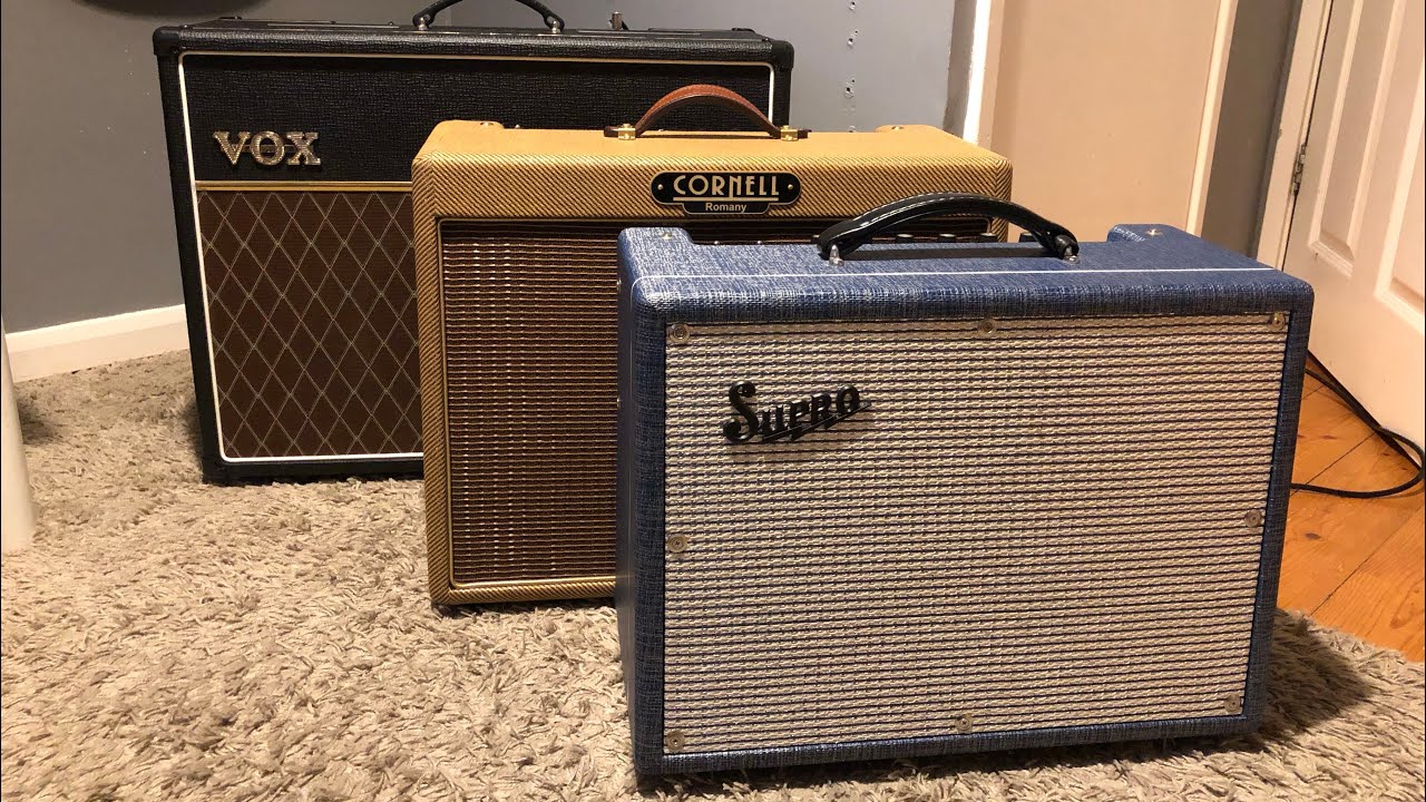 CRANKED: Vox AC30s1 v’s Cornell Romany v’s Supro Tremo-verb (No pedals)