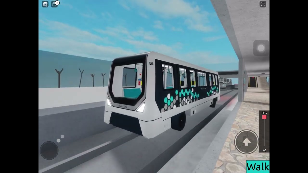 C801B 1-car testing in Westwood Airport Transit