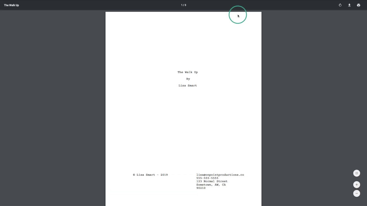 How to Add a Title Page to Your Script in Celtx