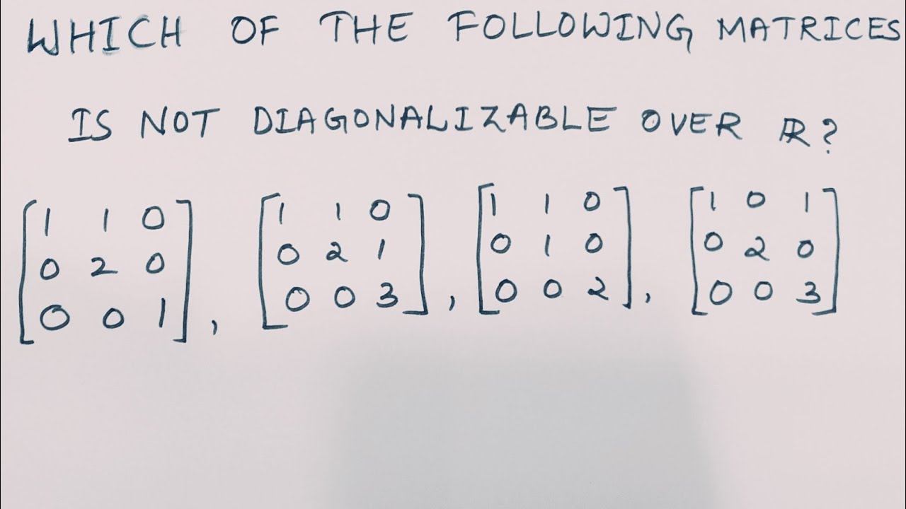 Diagonalizable matrices |Linear Algebra|How to check triangular matrices are diagonalizable?